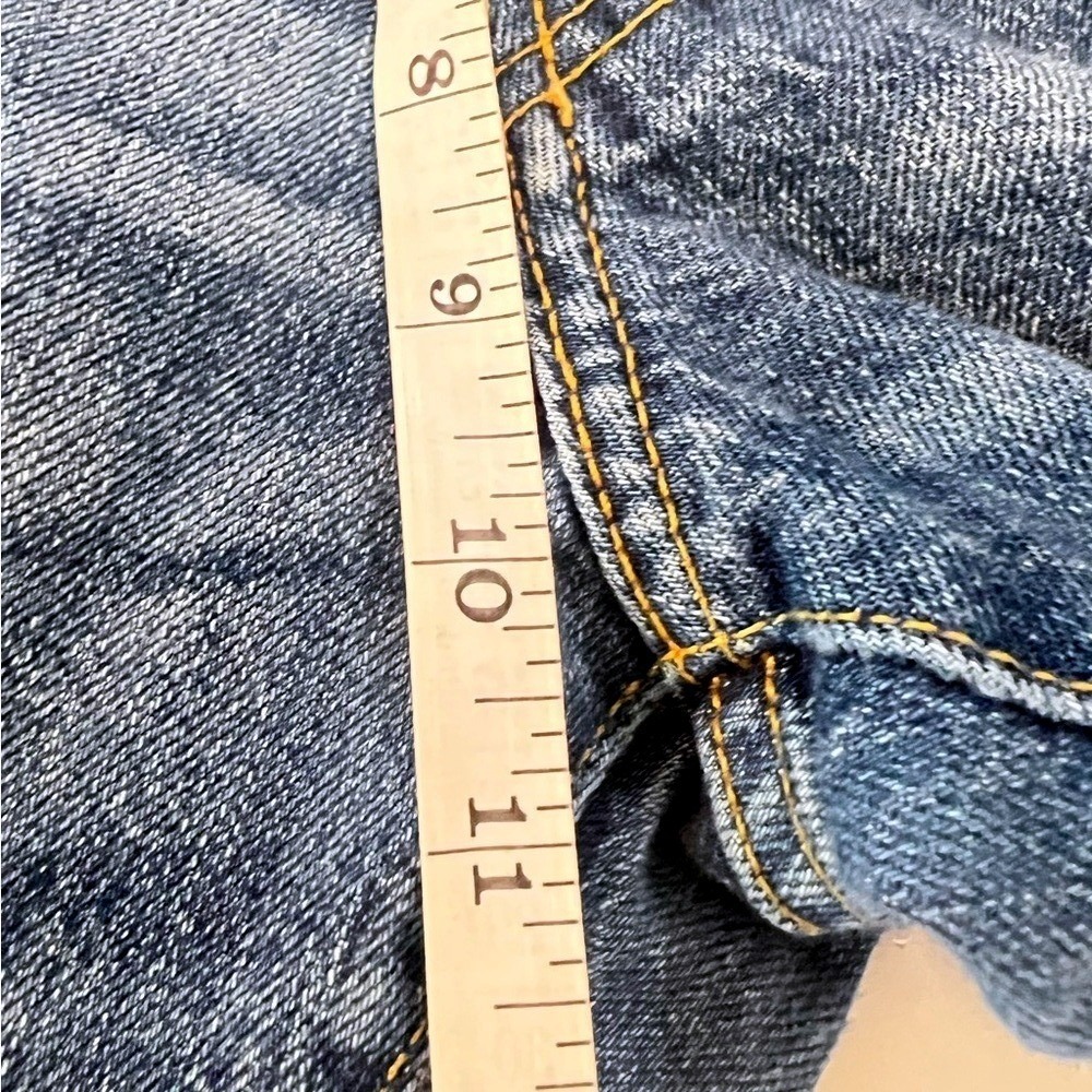Zara Studio Wide Leg Distressed High Rise Jeans Blue Size S - Picture 8 of 16